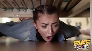 Guy Finds Two Teen Girls Stuck Under a Bed and Fucks Them
